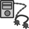 Mp3 Player With Headphones Clip Art